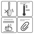 thumbnail image 6 of 8.7" Silicone Soup Ladle Spoon Wood Hand Restaurant Kitchen Scoop Utensil Cooking Supplies Black, 6 of 7