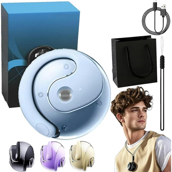 Entrancet Ai Translator Earbuds, Entrancet Ear Translator, AI Translation Wireless OWS Bluetooth 5.4 Earphones, AI Translation Ear Buds Real Time, Support 144 Languages Equipped with Ai App (Blue)