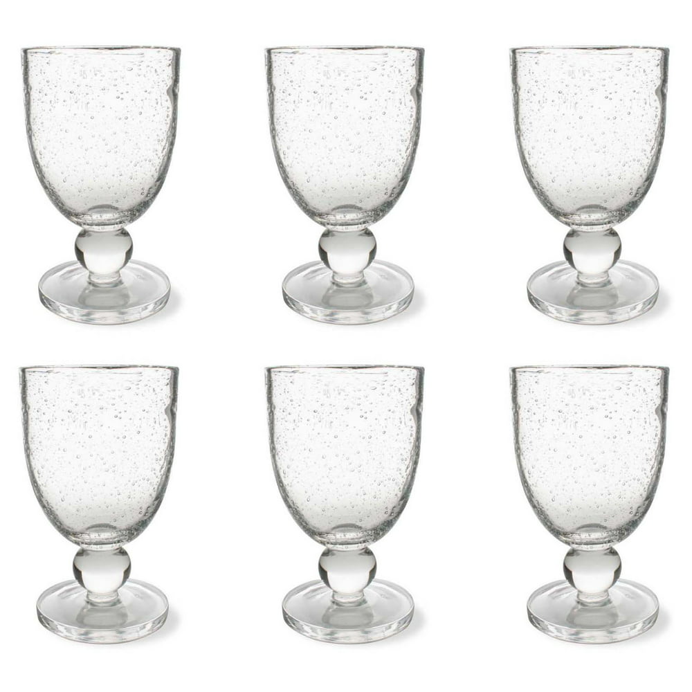 Bubble Goblet Glass Set Of 6
