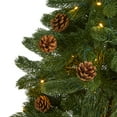 thumbnail image 3 of Nearly Natural Rocky Mountain Spruce Artificial Christmas Tree with Pinecones, 3 of 7