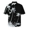 thumbnail image 5 of ZCFZJW Hawaiian Shirts for Men Big and Tall Regular Fit Casual Tropical Palm Tree Print Beach Vacation Tees Shirt Summer Short Sleeve Button Down Graphic T-Shirt Tops Multicolor#01 L, 5 of 5