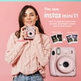thumbnail image 6 of FUJIFILM INSTAX Mini 11 Instant Film Camera (Blush Pink) with Fujifilm Instax Mini Twin Film (40 Exposures), Accessory Case and Accessories Bundle, 6 of 7