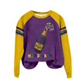 thumbnail image 4 of IMENGL Oversized Sweatshirts for Women Hoodless Sequin Outfit Glitter Long Sleeve Sweaters Trendy Neck Loose Fit Pullover Womens Casual Crewneck Sweatshirt,S-3XL, 4 of 4