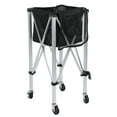 thumbnail image 2 of Fogcroll Tennis Ball Cart with Wheels,Sports Teaching Cart Tennis Ball Basket with Removable Bag 2 Side Pockets,Foldable Portable Lightweight Holds 160 Balls Tennis Ball Hopper, 2 of 13