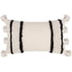 thumbnail image 1 of Xiao Hua Funda de cojín lumbar decorativa estilo bohemio con borlas, de algodón, con diseño geométrico de rombos, para sofá cama (rayas, 30,5 x 50,8 cm), 1 of 5