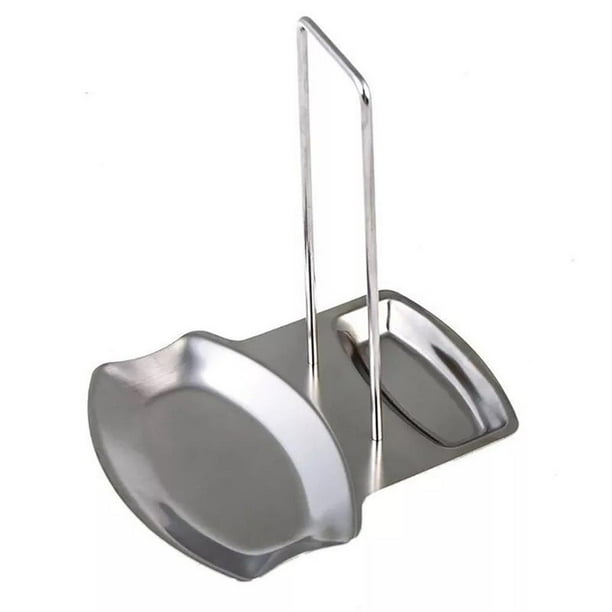 Matsuzay Organizador de cocina, estante para tapas de ollas, soporte para cucharas de acero inoxidable, estante para tapas de ollas, estante para platos Barra de herramientas Matsuzay HA017299-00