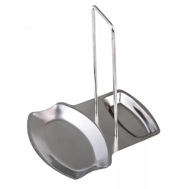 Billuyoard Organizador de cocina, estante para tapas de ollas, soporte para cucharas de acero inoxidable, estante para tapas de ollas, estante para platos Barra de herramientas Billuyoard HA017299-00
