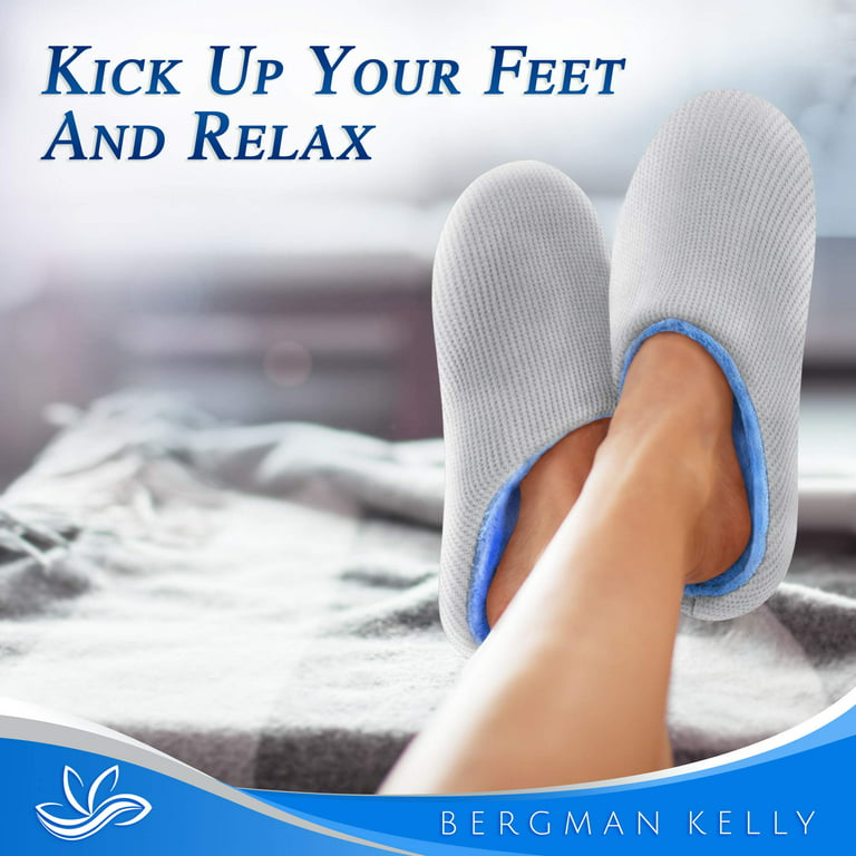 Bergman Kelly Women's Fuzzy Faux Fur Slide Slippers