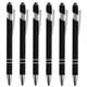 thumbnail image 1 of Bolígrafo Uxcell con punta de stylus, bolígrafo metálico, tinta negra, punta media de 1.0 mm, estilo 1, paquete de 6 en negro, 1 of 6