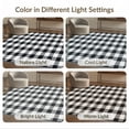 thumbnail image 7 of ODIKA Plaid Fabric Farmhouse Gingham Border Bathroom Checked Checkered Non-Slip Low Profile for Guest Room, Lounge, Apartment, 7 of 7
