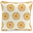 thumbnail image 3 of Jordan Manufacturing 16" x 16" Good Vibes Only Orange Novelty and Medallion Reversible Square Outdoor Throw Pillow, 3 of 11
