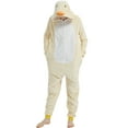 thumbnail image 3 of SWEETXIN Adult Halloween One-Piece Pajamas Duck Cosplay Costume Suit for Women and Men SizeL, 3 of 7