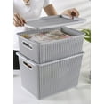 thumbnail image 3 of POINTERTECK Storage Bins with Lids Decorative Baskets for Organizing Stackable Storage Bins，Toy Basket  Baskets for Organizing Kids Toy Storage Organizer, 3 of 10