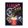 thumbnail image 3 of Stupell Industries Cinema Movie Reel Popcorn Entertainment Sign Graphic Art Black Framed Art Print Wall Art, Design by Yvonne Coleman Burney, 3 of 5