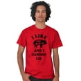 thumbnail image 5 of Like Pig Butts Cannot Lie Bacon Lover Men's Graphic T Shirt Tees Brisco Brands S, 5 of 6