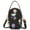 Black Flower, variant on BadPiggies Women Crossbody Cell Phone Purse Pouch, Multicolor Soft Handbag Small Shoulder Bag with Adjustable Strap (Black Feather)