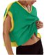 thumbnail image 1 of Tops de Cuello Redondo para las Mujeres de Manga Corta Impresa Casual, Camiseta de Moda para Uso Diario Y de Fiesta, 1 of 5