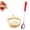 Red, variant on 1 Pcs 6.93 Inches Stainless Steel Spoons with Shiny Ceramic Handle for Dessert/Tea/Coffee(B)