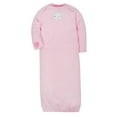 thumbnail image 3 of Organic Cotton Rib Lap Shoulder Gowns, 2pk (Baby Girls), 3 of 6