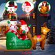 thumbnail image 5 of Papá Noel inflable navideño KUCHERI en trineo de 2,2 m con muñeco de nieve y reno, 5 of 6