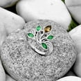 thumbnail image 3 of Smoky Quartz - Brazil & Green Onyx 925 Sterling Silver Ring s.7 Jewelry R-1029 SDR169684, 3 of 5