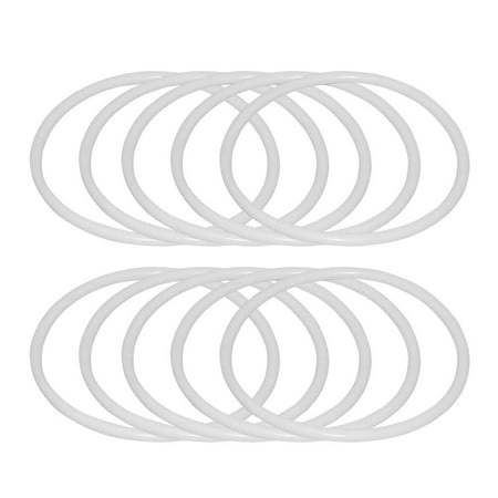 

Etereauty 10Pcs Dreamcatcher Round Hoops White Plastic Circles DIY Dreamcatcher Material Accessories (25cm)