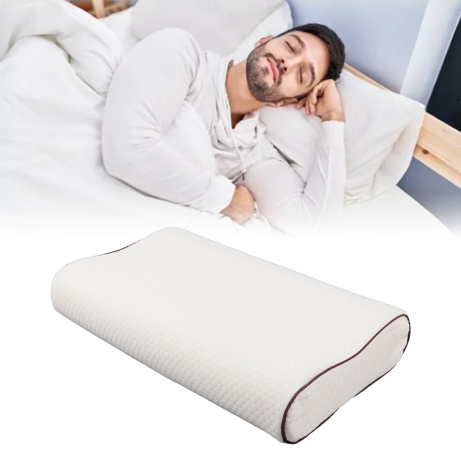 Yajisi Memory Foam Pillow, High Density Slow Rebound Cervical Pillow for Neck Pain Relief, Wavy Design for Side/Back/Stomach Sleepers, 14.57 x 7.09 x 7.09 in
