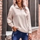 thumbnail image 2 of Camisas Para Mujer Camisetas de Gran Tamaño Manga Larga Moda Casual Camiseta Sólida Top Blusa Jersey Odeerbi  ODB136209, 2 of 9