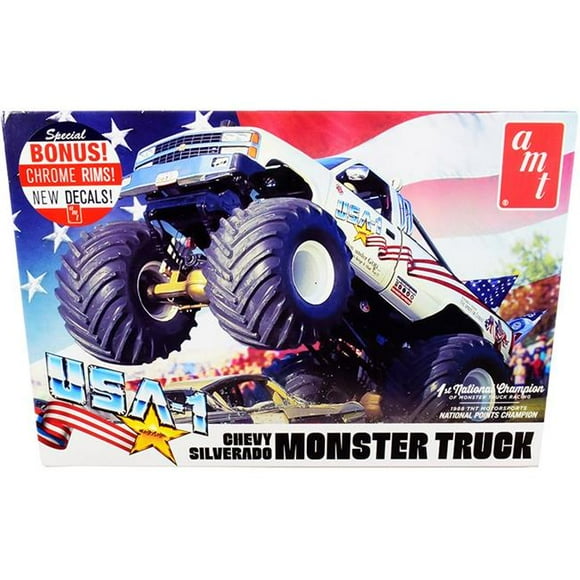 Chevy Silverado Monster Truck (AMT1252) 1:25 Scale Truck Plastic Model Kit