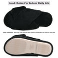 thumbnail image 3 of LORDFON Open Toe Cross Band Womens House Slippers Fluffy Indoor Slip On Slippers, 3 of 8