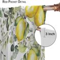thumbnail image 6 of Yellow Lemon Curtains, Fruit Blue White Floral Rural Farmhouse Spring Summer Print for Room Window Decor, Rod Pocket Blackout Drapes for Living Room Bedroom Kitchen 2 Panel Set 27.5"W X 63"L, 6 of 6