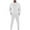 White, variant on Chiccall Men's Fleece Tracksuits Solid 2 Piece Set Crewneck Sweatshirts & Jogger Sweatpants with Pockets
