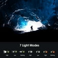 thumbnail image 4 of TIMIFIS Flashlight Lampe de Poche en Plastique Solaire d'Extérieur Rechargeable Portable Lanterne Projecteur Multifonction Réglable USB Lumière Rouge Camping et Randonnée, 4 of 7
