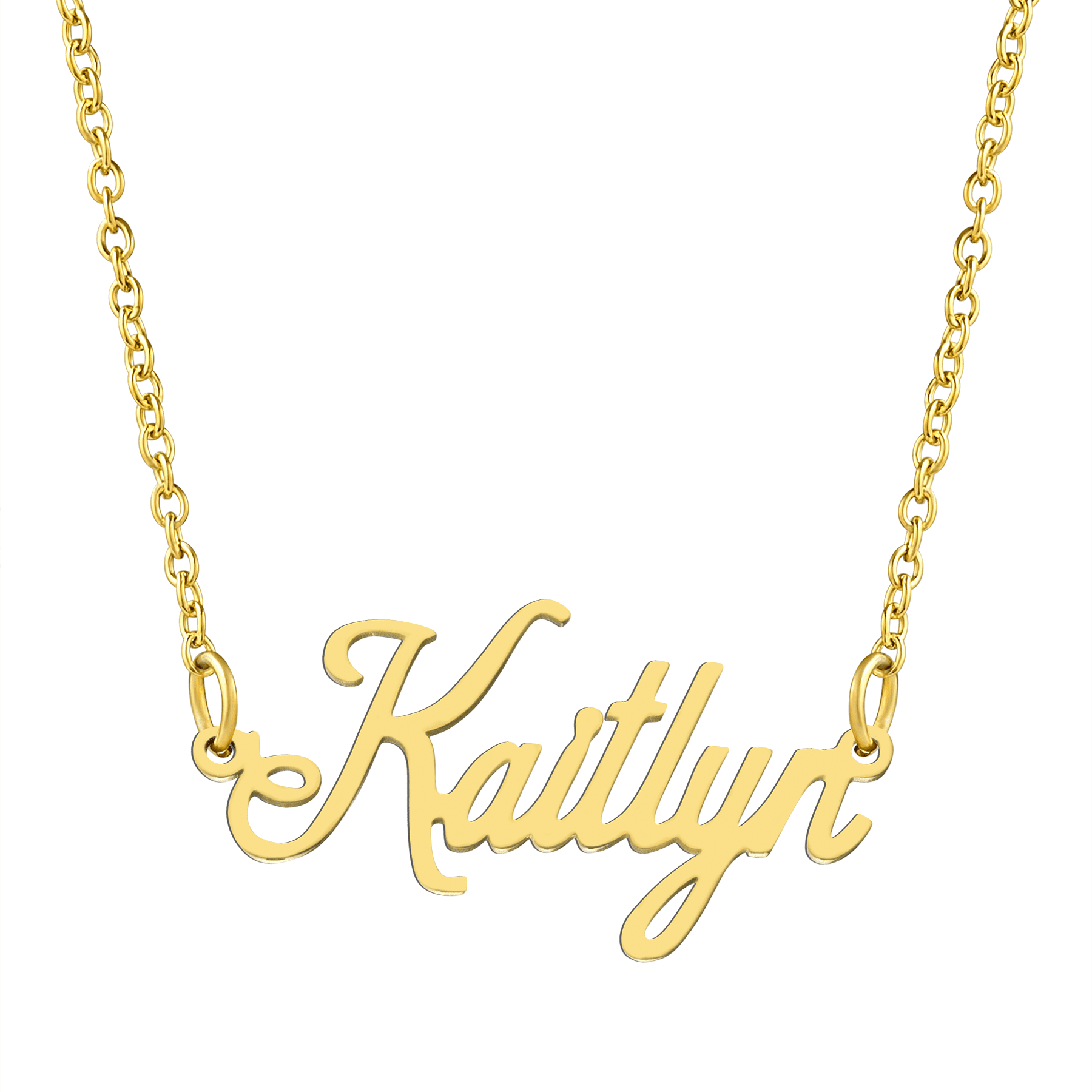 Gold plated name pendant Clearance