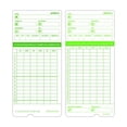 thumbnail image 4 of 50 uPunch Cartes de Temps pour HN3000 Vert, 4 of 4