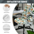 thumbnail image 6 of Whosucclay Hummingbird Hibiscus Palm Leaf Print Office Chair Cover, Removable Office Chair Slipcover Thick Office Chair Seat Cover Slipcover Anti-Slip High Back Chair Slipcover with Elastic Bottom-L, 6 of 7