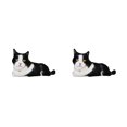 thumbnail image 1 of Vogacara Muñeco de gato, juguete de peluche realista, almohada para dormir, muebles, piel de aspecto , cierre para niños, ayuda para dormir, tipo 3 50 cm (0.32 kg) 2Conjunto, 1 of 6
