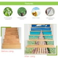 thumbnail image 3 of Graflsoa 6-Piece Customizable Stair Decals - 18x100cm PVC Stair Treads, Easy to Install, Moisture-Proof, Anti-Static, Ideal for Home Decor (Style 4, LT6P004), 3 of 6