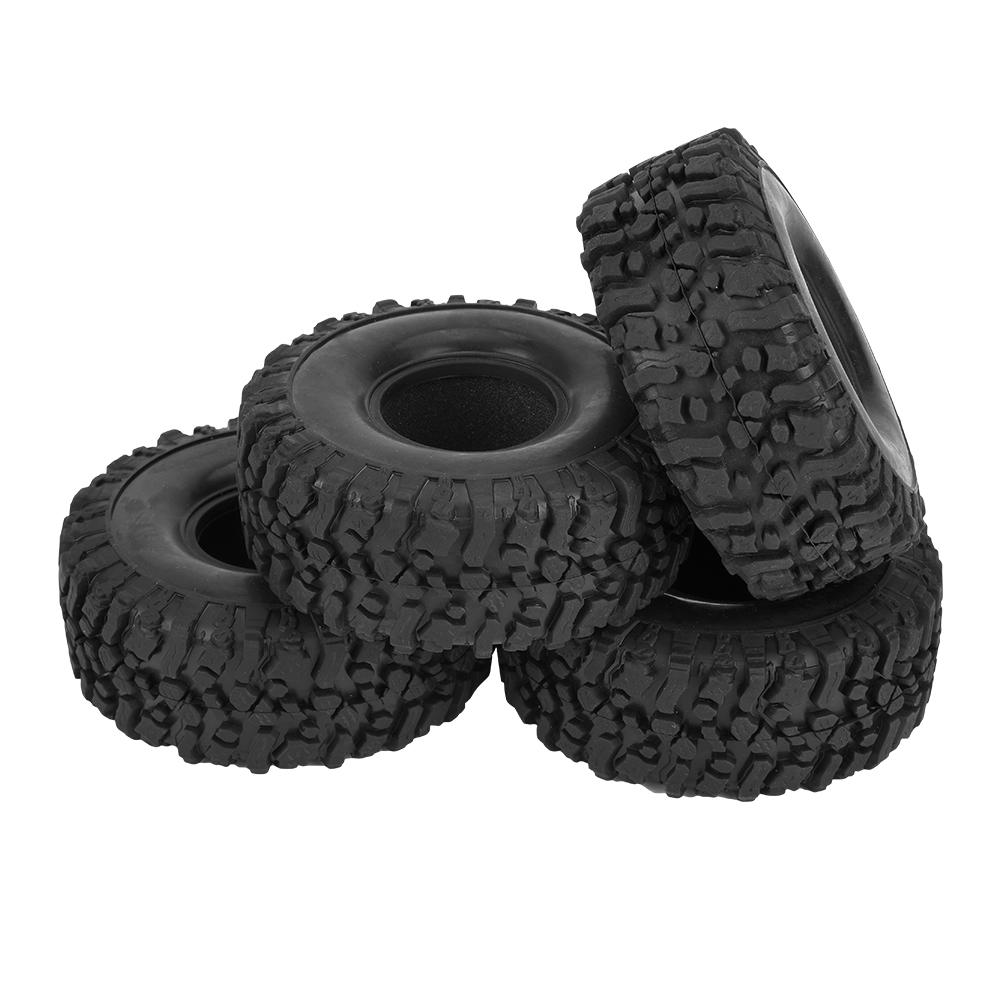 120mm 1.9 45mm RC Crawler Car Wheel Tyre Super Grip Tires with Sponge 4pcs Rubber Tires