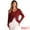 Dark Red, variant on DARING DIVA V Neck Long Sleeve Knit Ruffle Cardigan Shrugs S Dark Red