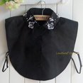thumbnail image 2 of LoudSung False Collar Detachable Half Shirt Blouse Fake Collar Elegant Embroidery Rhinestones Crystal Decorative Dickey Collar Designs for Women Girls, 2 of 6