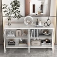thumbnail image 2 of Sideboard Cabinet with 4doors, Buffet Cabinet, Rattan Cabinets with Storage, Living Room, 2 of 6