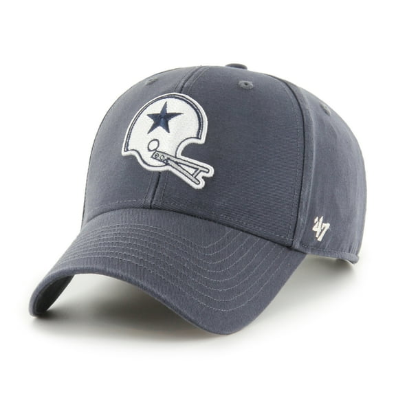 Men's '47  Gray Dallas Cowboys Legend Vintage Helmet MVP Adjustable Hat