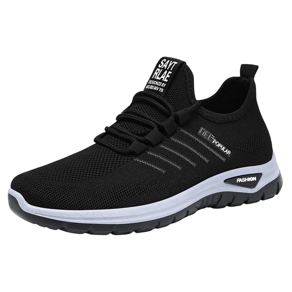 IUJSOY Running Sneakers for Men Lace up Athletic Soft Shoes for Gym Lightweight Tennis Shoes