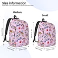 thumbnail image 2 of Vsdgher Christmas Unicorns Print Canvas Backpack Travel Rucksack Unisex Knapsack 15.7/17.7Inch Laptop Backpack for Work,College-Medium, 2 of 5