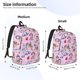 thumbnail image 2 of Balery Christmas Unicorns Mochila Clásica Impresa Básica para Viaje, Mochila Escolar Resistente al Agua, Mochila de Lona con Correas Ajustables-Medium, 2 of 5