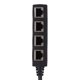 thumbnail image 3 of Adaptador divisor RJ45 de 1 a 4 puertos, transmisión suave, excelente conexión, adaptador de Cable de red, 3 of 5