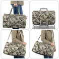 thumbnail image 5 of Garronmavis Camo Duck Print Large Quilted Duffle Bag Lightweight Weekender Bag Overnight Carry On Bag with Luggage Sleeve for Travel, Gym, 5 of 7
