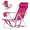 Pink, variant on 4-Position Folding Backpack Beach Chair with Wood Armrests, Headrest & Cup Holder - Lightweight Portable Sand Chair for Camping & Concerts, Blue & Green Stripes, 2 Packs