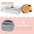 thumbnail image 5 of Twin Size Toddler Floor Bed Frame, Montessori Floor Bed with Guardrails, Pine Wood Bed Frame for Kids, No Slats Included, White, 5 of 9